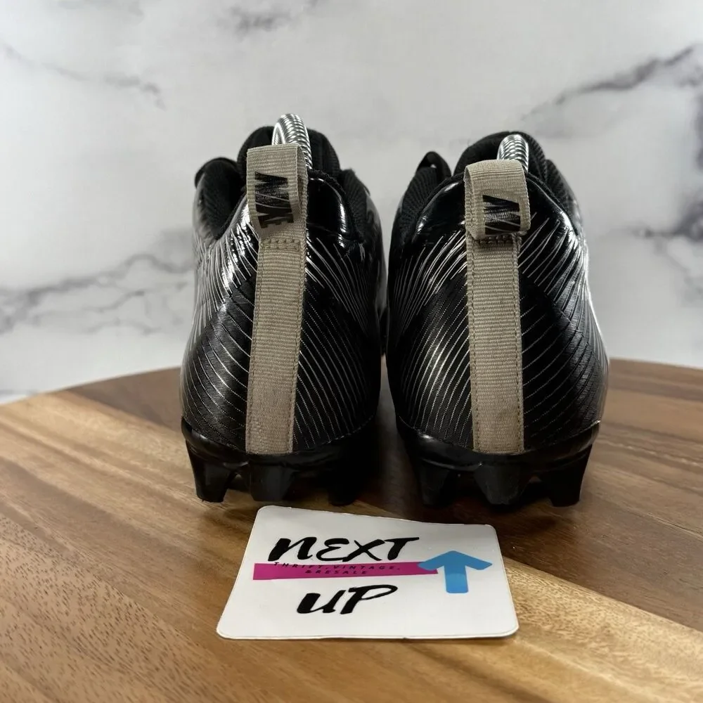 Men’s sz 8.5-Nike Vapor Strike 5 TD Low Football Cleats Black/Silver 833407-001